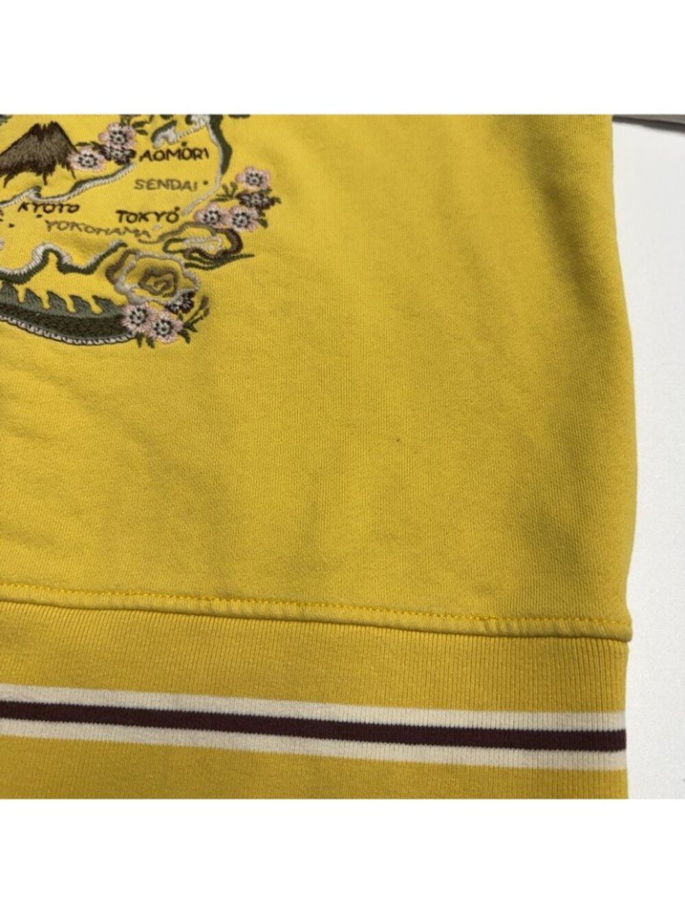 Vintage Lucky Brand Womens Hoodie Japan Embroidered Souvenir Faux Fur Y2K RARE - Picture 11 of 14
